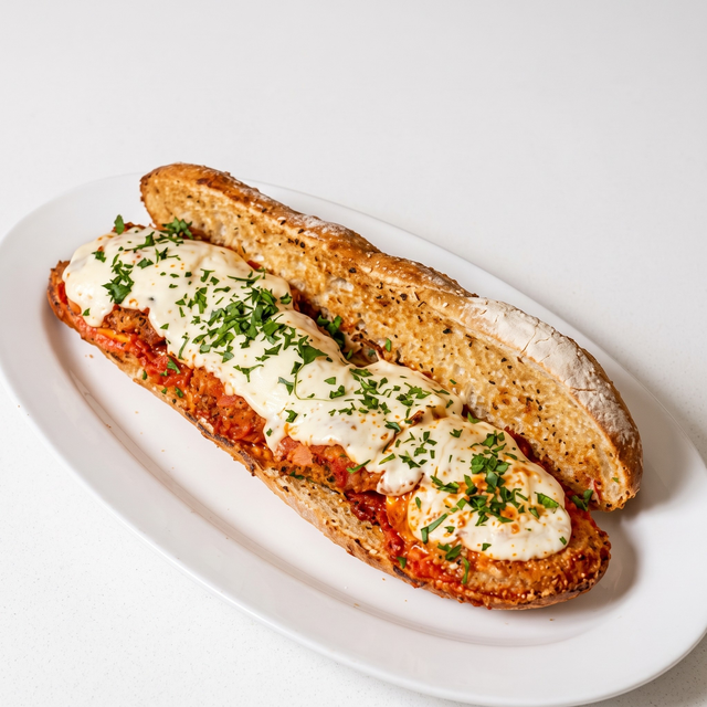 Veal Parmesan Sub.